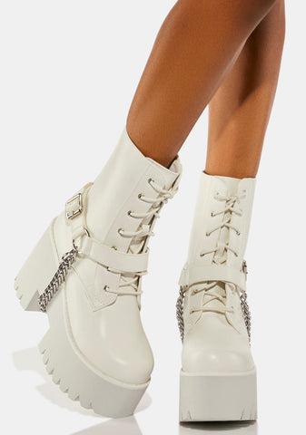 Secret Stomper Platform Boots