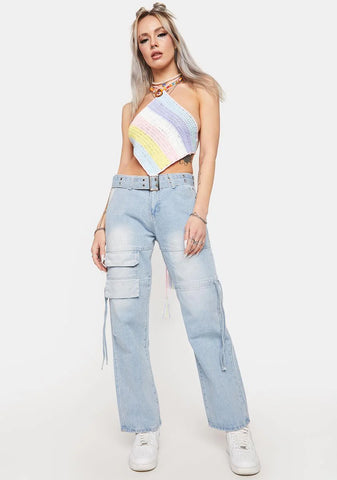 Come Back Halter Crop Top