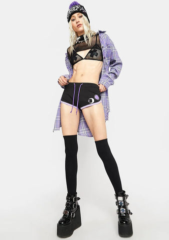 Ouija Board Dolphin Booty Shorts