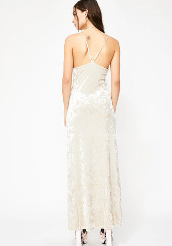 Holy Crushed Desires Velvet Maxi Dress