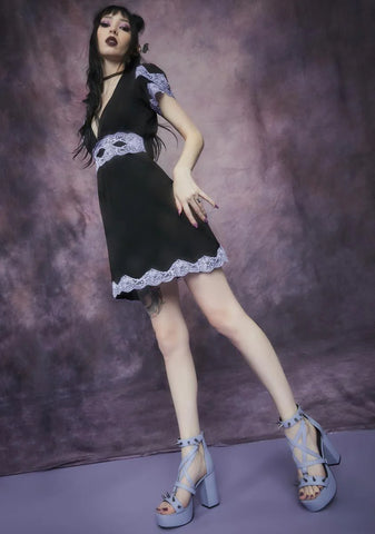 Lilac Killing Me Softly Spiked Heels