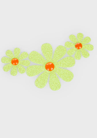Neon Flower Child Jeweled Pasties