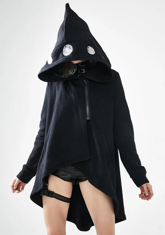 Moon Graphic Hooded Cloak