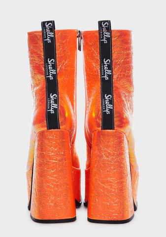 Scorpio Metallic Platform Boots