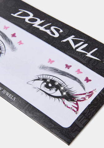 Won't Be Overlooked Butterfly Face Stickers