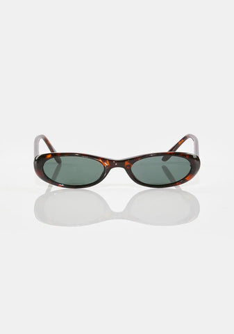 Quit It Tortoise Oval Sunglasses