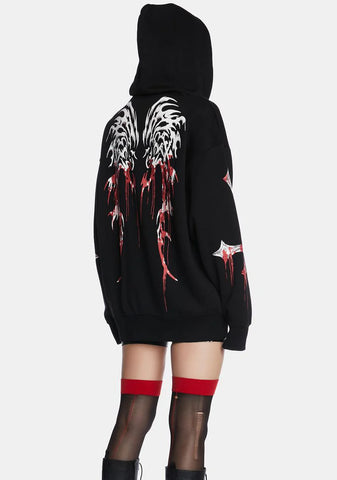 Heavy Metal Fan Oversized Hoodie
