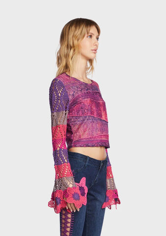Under The Sun Crochet Top