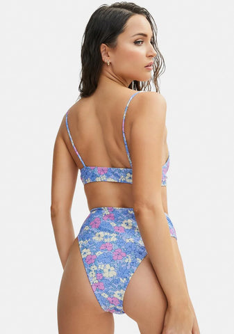 Pastel Floral Liana Bikini Top