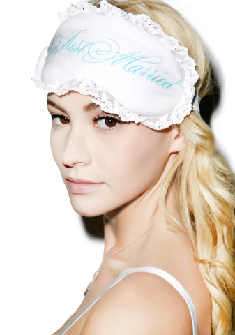 Just Married Eye Mask