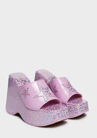 Star Shine Platform Wedges
