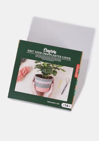 Knit Your Own Planter Cover Kit