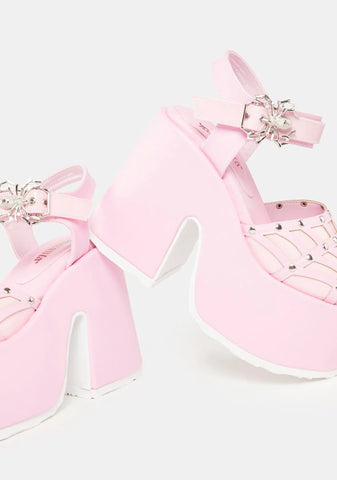 Pink Camel-17 Platform Sandals