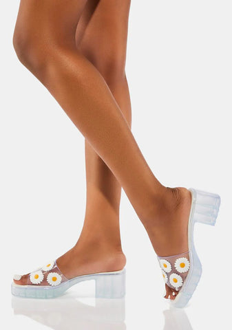 Daisies For Days Platform Mules