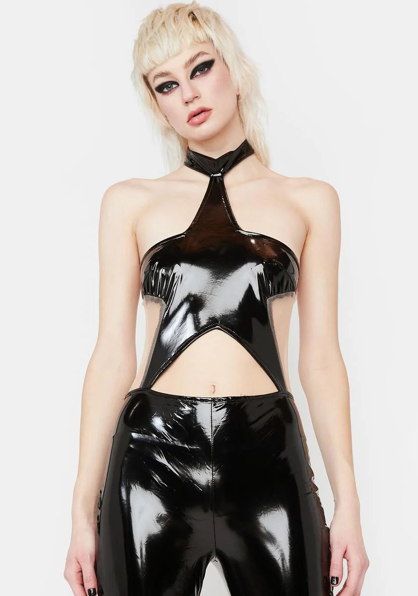 A Sweet Disaster Patent Jumpsuit