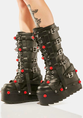 Rose Dune Bondage Boots