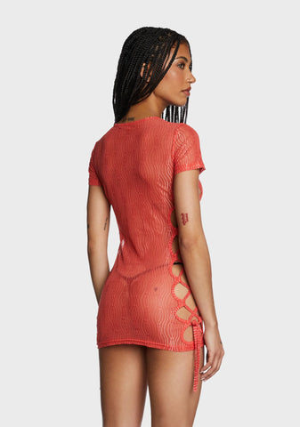 Eternal Appeal Mini Dress - Red