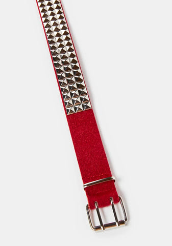 Beware Deception Studded Belt