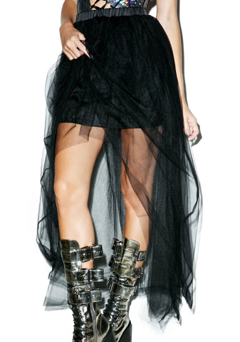 Tulle Destinations High-Low Maxi