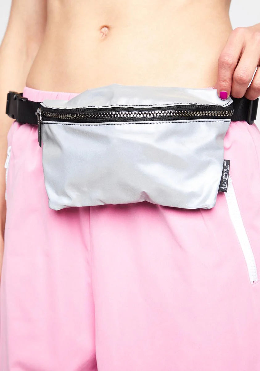 Silver Reflective Fanny Pack