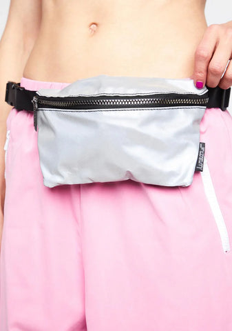 Silver Reflective Fanny Pack