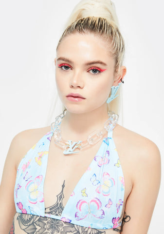 Sporty Luxe Acrylic Choker