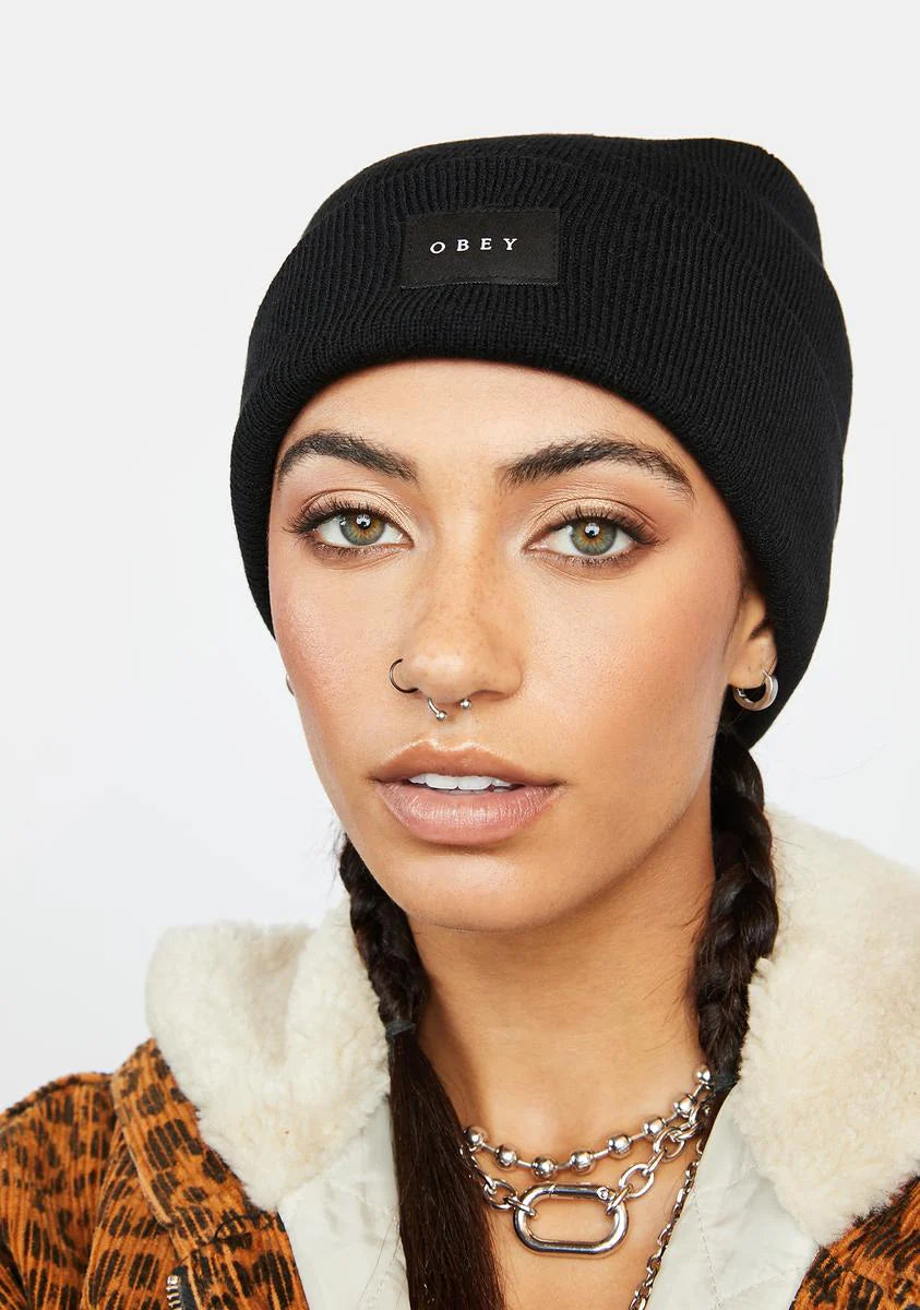 Black Virgil Beanie