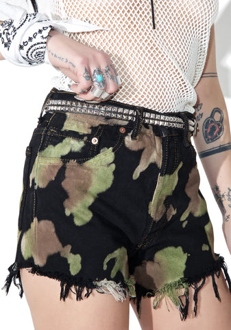 Reworked Levi's Tie Dye Shorts