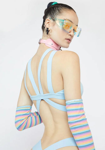 Sky Triple X-Rated Bra Top