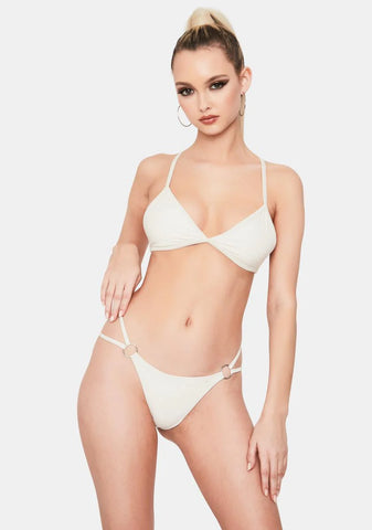 White Kailyn String Bikini Bottoms
