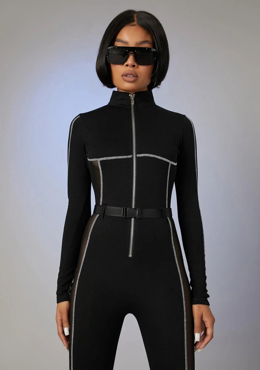 Switching Lanes Sporty Jumpsuit