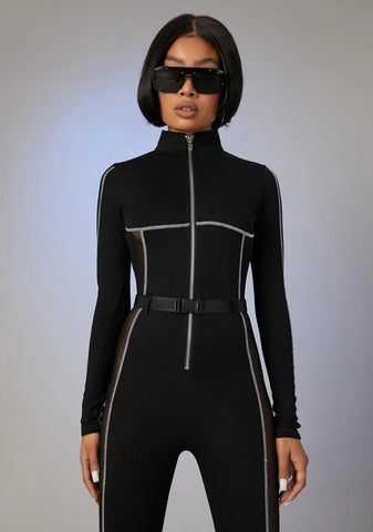 Switching Lanes Sporty Jumpsuit