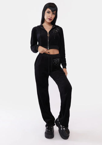 Night Crawler Velour Track Pants