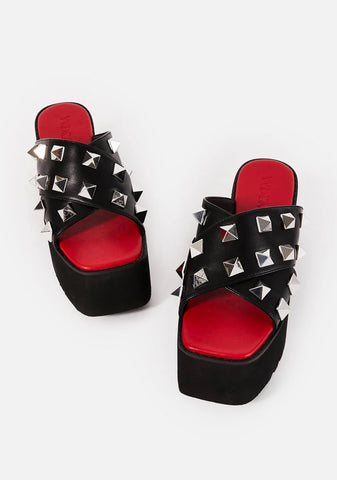 Leave Me Alone Studded Sandals