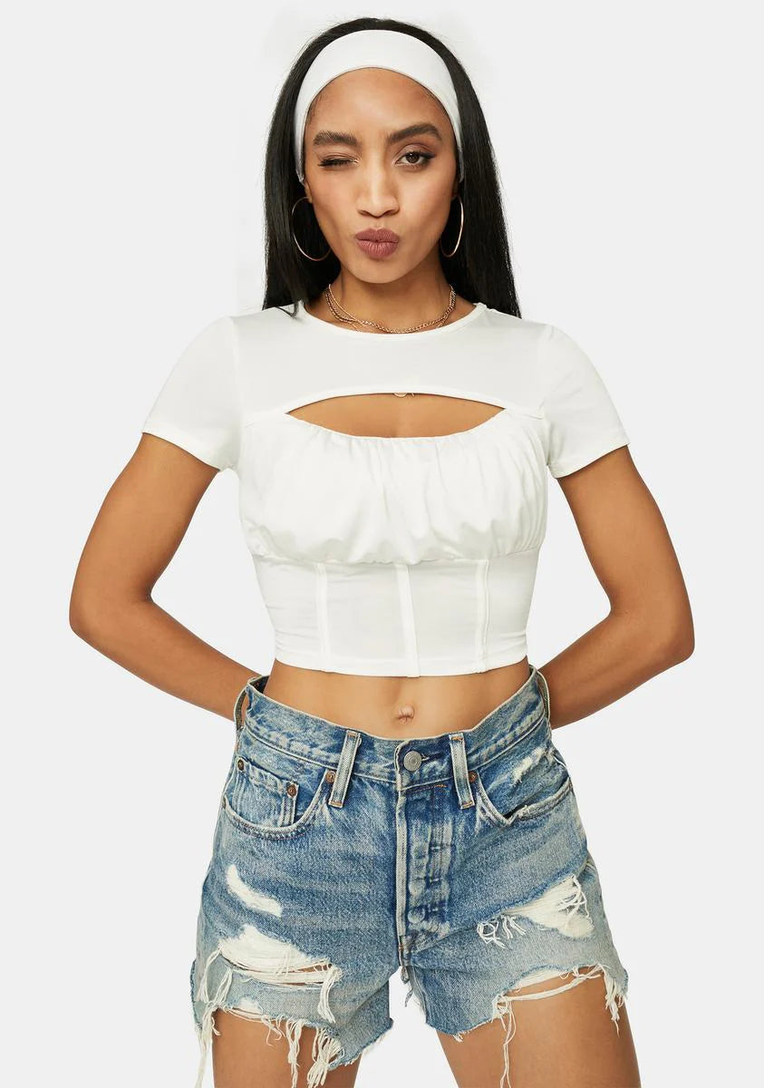 Call Ya Later Corset Bra Crop Top