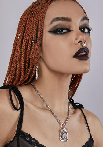 Twisted Lies Spider Necklace