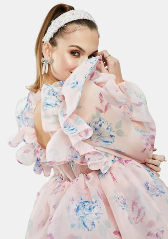 The Dreamhouse Sugarfrill Ruffle Mini Dress