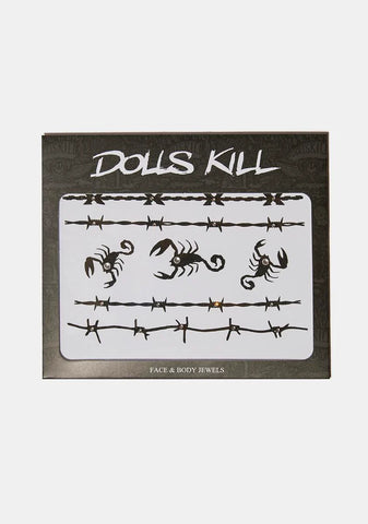 Spiky Intentions Face And Body Stickers