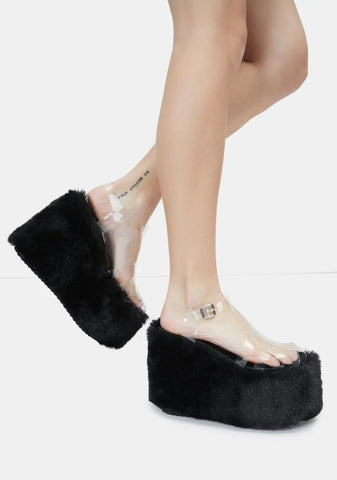 Black Zahara Platform Sandals