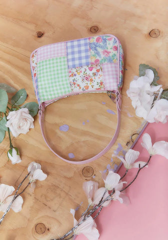Planting Dreams Patchwork Baguette Bag