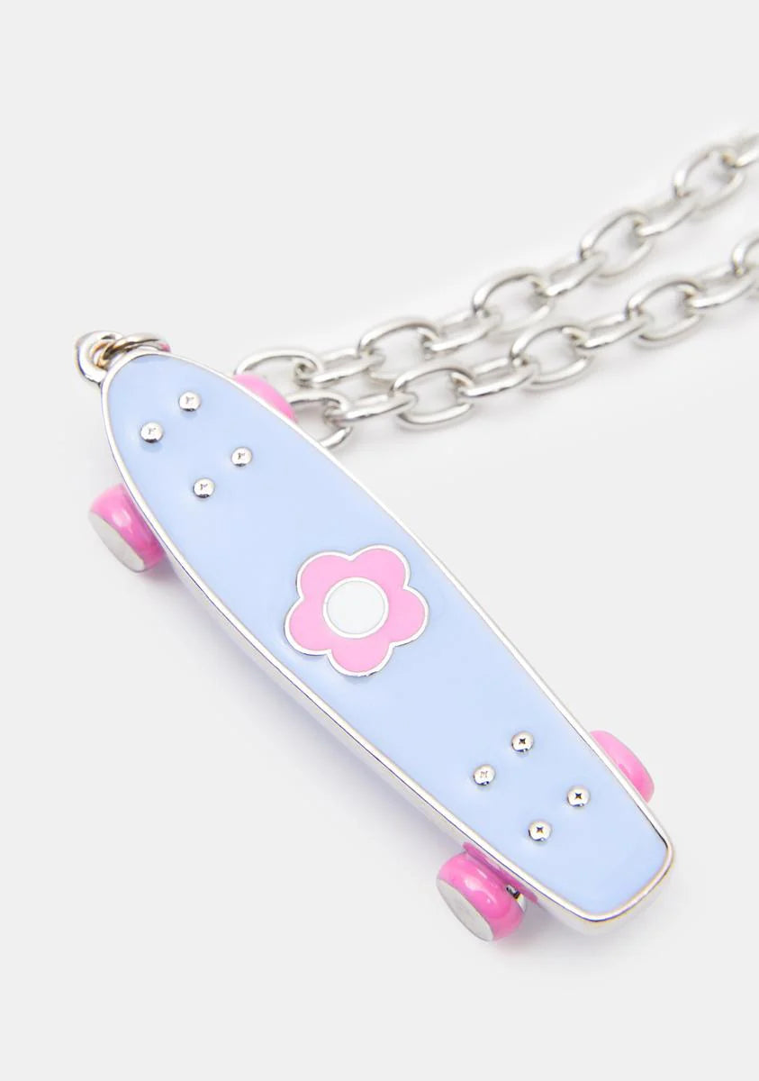 Skateboard Chic Necklace