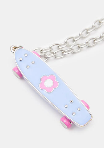 Skateboard Chic Necklace