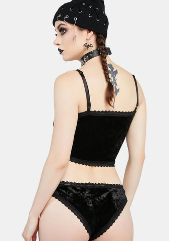 Thirst For More Velvet Pajama Set