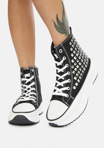 Night Good Lookin' Studded Hi Top Sneakers