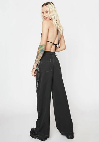 Dropout Wide Leg Pants