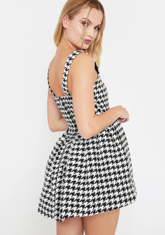 Bonnie Houndstooth Mini Dress