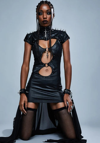 Hell Awaits Cutout Mini Dress