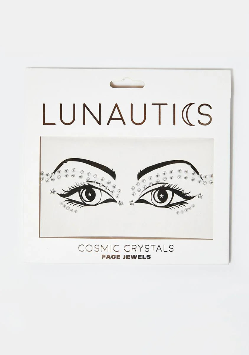 Metallic Silver Face Jewels