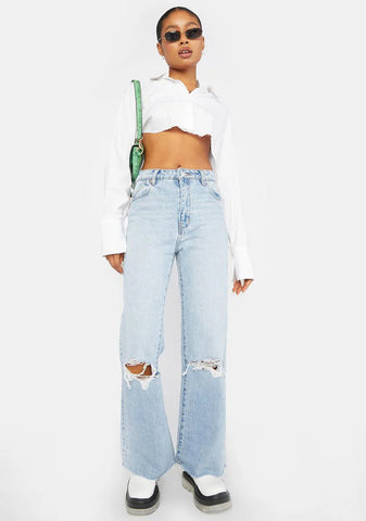 Liv Worn East Coast Crop Flare Jeans