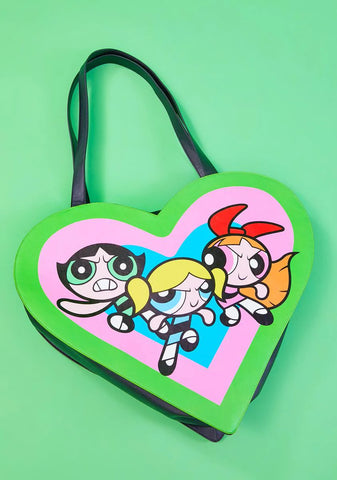 Super Hero Love Heart Tote Bag